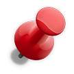 Push pin - click to place on slide